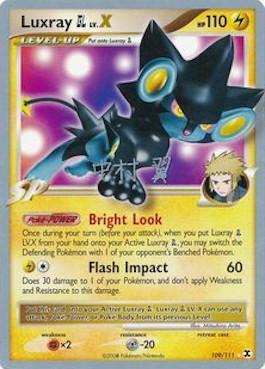 Luxray GL LV.X (109/111) (Crowned Tiger - Tsubasa Nakamura) [World Championships 2009] | Card Merchant Takapuna