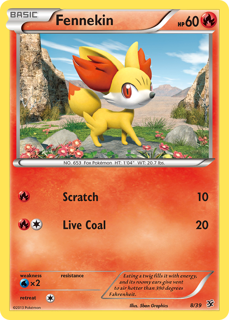 Fennekin (8/39) [XY: Kalos Starter Set] | Card Merchant Takapuna