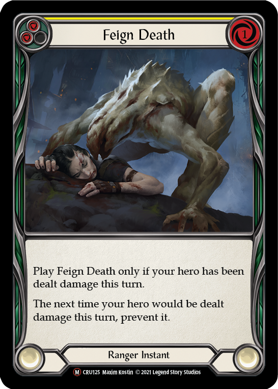 Feign Death [U-CRU125] (Crucible of War Unlimited)  Unlimited Rainbow Foil | Card Merchant Takapuna