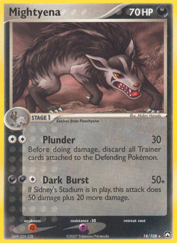 Mightyena (18/108) (Theme Deck Exclusive) [EX: Power Keepers] | Card Merchant Takapuna