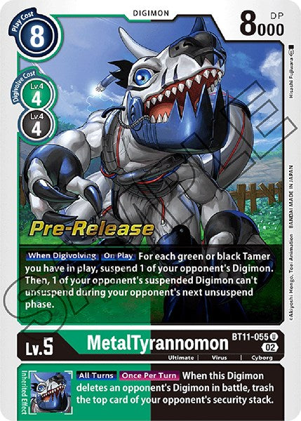 MetalTyrannomon [BT11-055] [Dimensional Phase Pre-Release Promos] | Card Merchant Takapuna