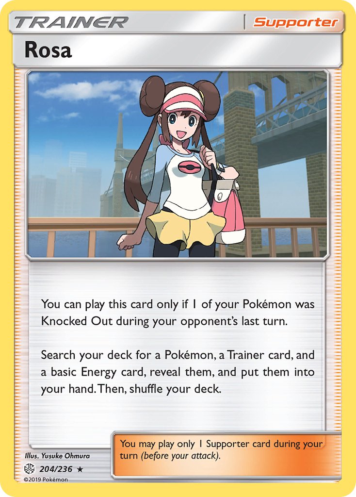 Rosa (204/236) (Theme Deck Exclusive) [Sun & Moon: Cosmic Eclipse] | Card Merchant Takapuna