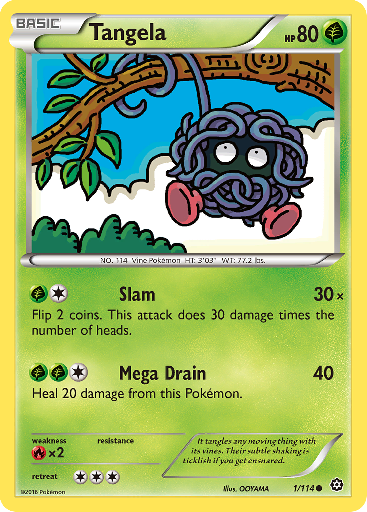 Tangela (1/114) [XY: Steam Siege] | Card Merchant Takapuna