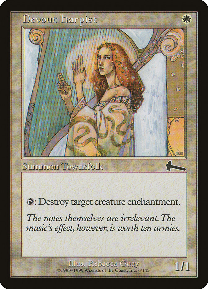 Devout Harpist [Urza's Legacy] | Card Merchant Takapuna