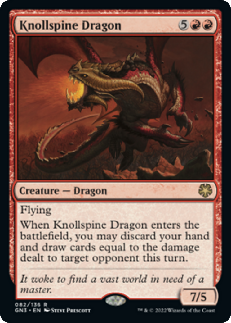 Knollspine Dragon [Game Night: Free-for-All] | Card Merchant Takapuna