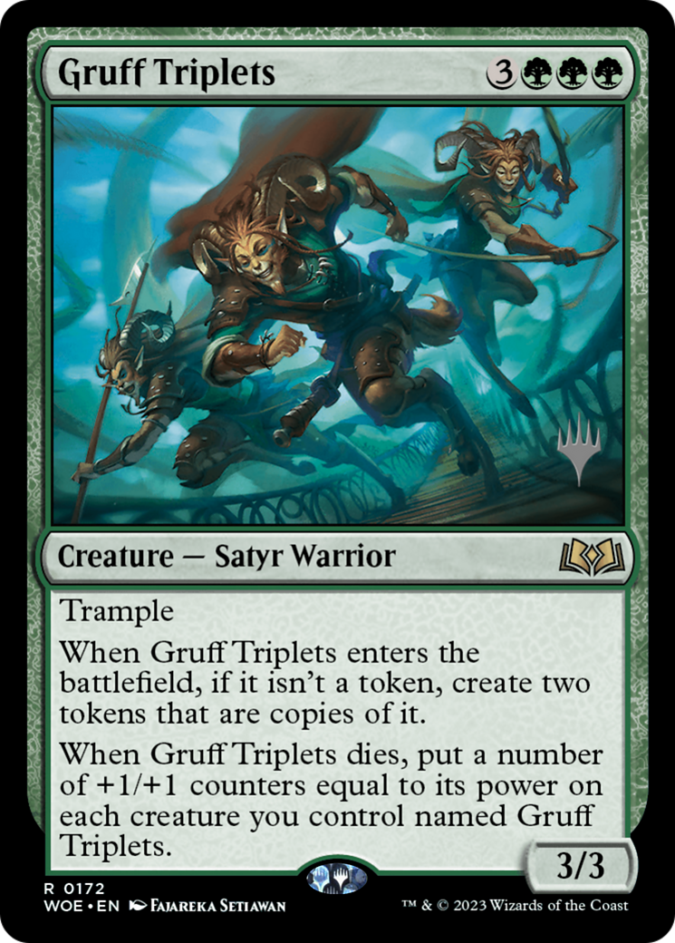 Gruff Triplets (Promo Pack) [Wilds of Eldraine Promos] | Card Merchant Takapuna