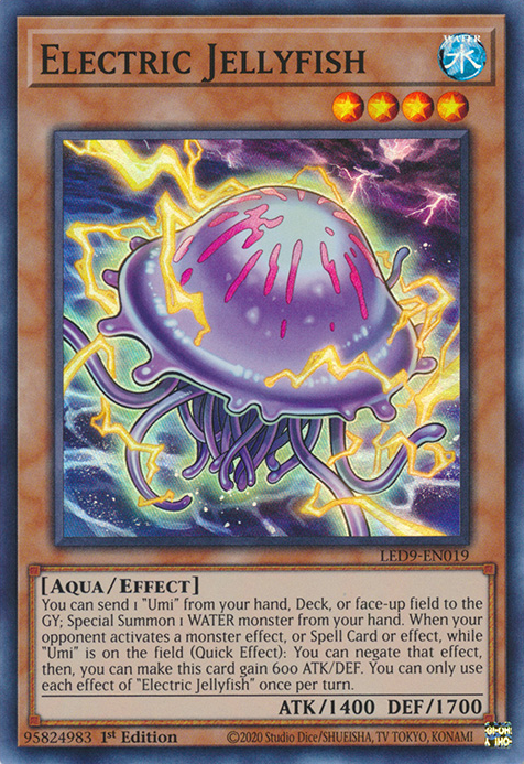 Electric Jellyfish [LED9-EN019] Super Rare | Card Merchant Takapuna