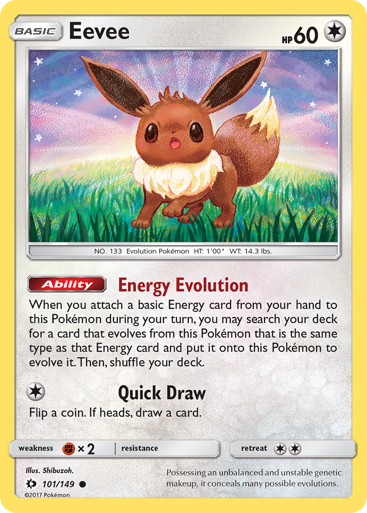 Eevee (101/149) [Sun & Moon: Base Set] | Card Merchant Takapuna