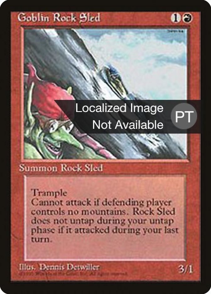 Goblin Rock Sled [Fourth Edition (Foreign Black Border)] | Card Merchant Takapuna