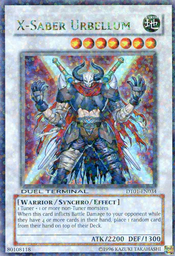 X-Saber Urbellum [DT01-EN034] Ultra Rare | Card Merchant Takapuna