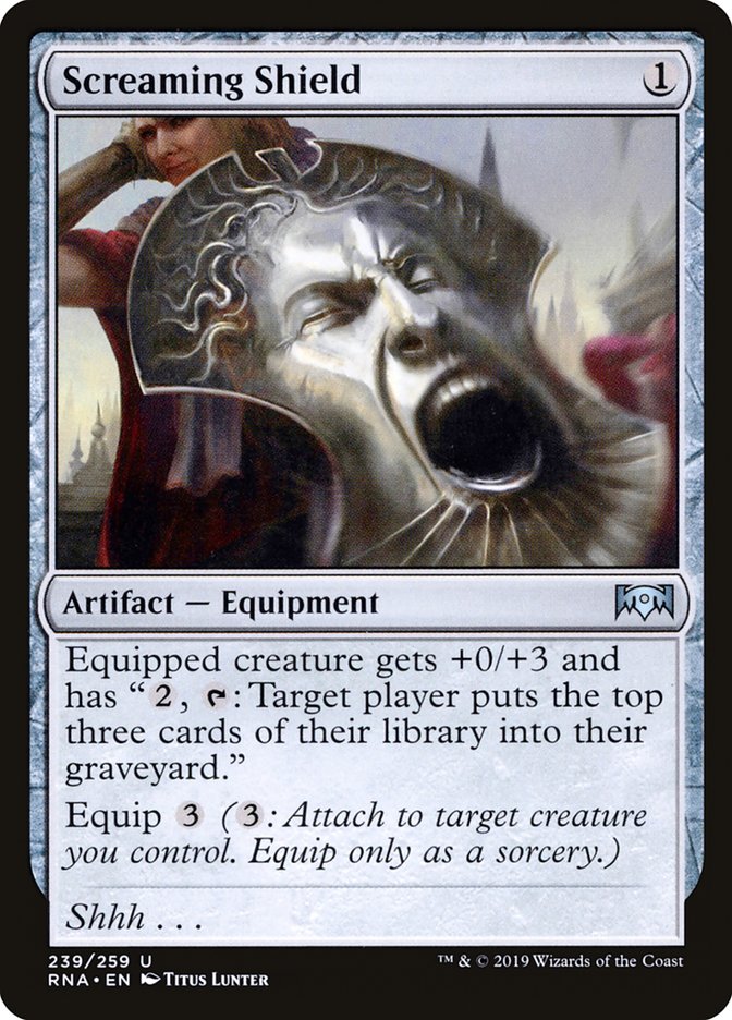 Screaming Shield [Ravnica Allegiance] | Card Merchant Takapuna