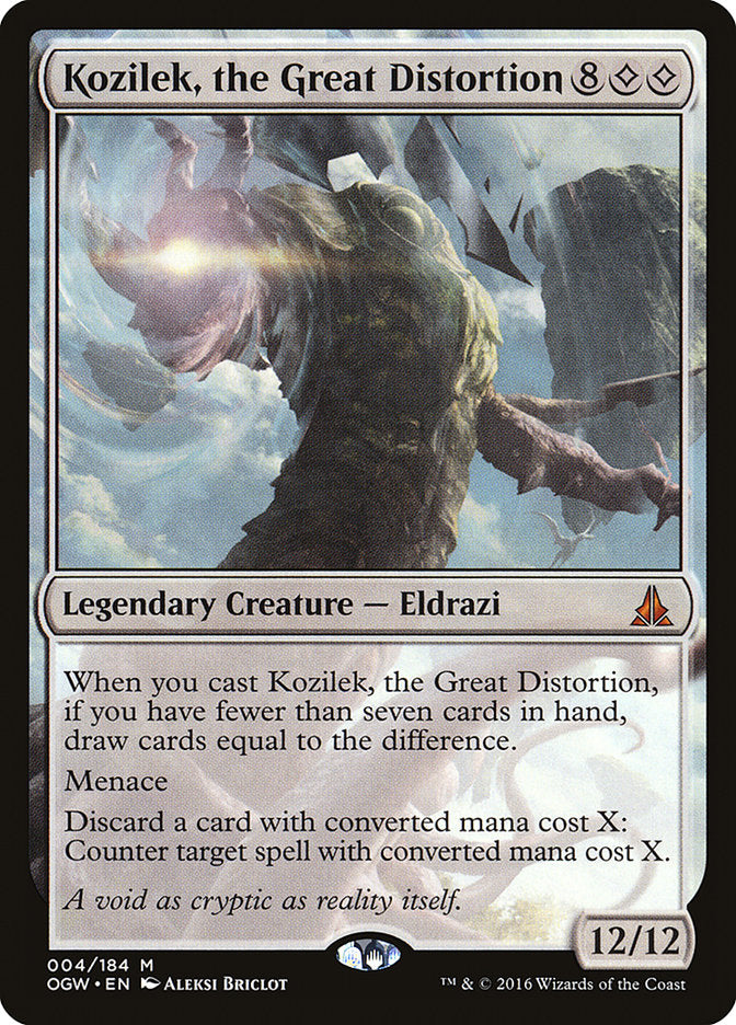 Kozilek, the Great Distortion [Oath of the Gatewatch] | Card Merchant Takapuna