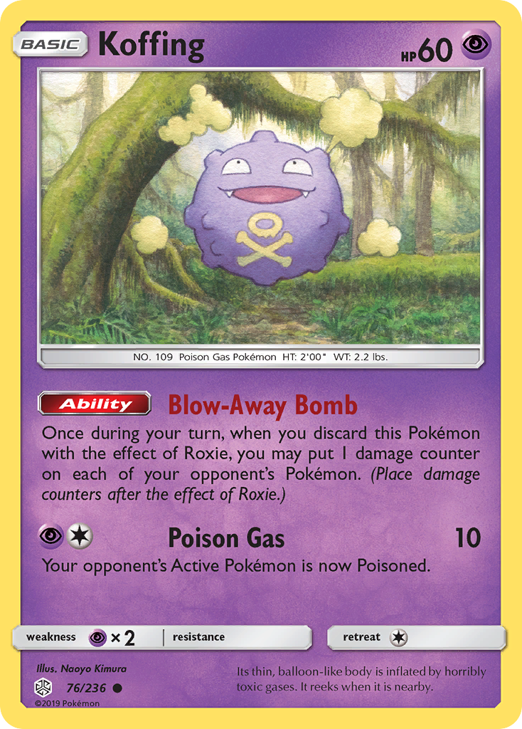 Koffing (76/236) [Sun & Moon: Cosmic Eclipse] | Card Merchant Takapuna