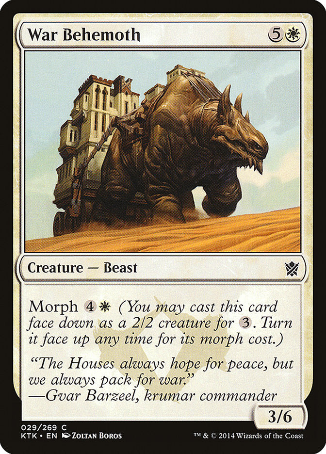 War Behemoth [Khans of Tarkir] | Card Merchant Takapuna