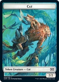 Cat // Copy Double-Sided Token [Double Masters Tokens] | Card Merchant Takapuna