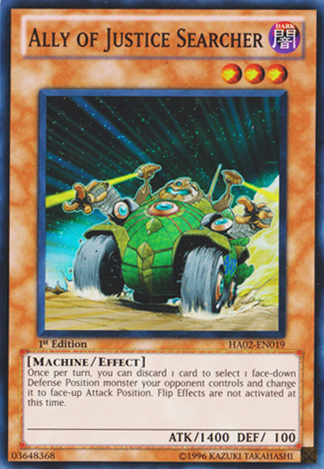 Ally of Justice Searcher [HA02-EN019] Super Rare | Card Merchant Takapuna