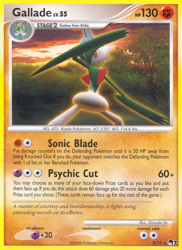 Gallade (2/17) [POP Series 7] | Card Merchant Takapuna