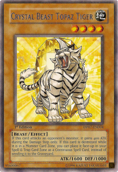 Crystal Beast Topaz Tiger [DP07-EN004] Rare | Card Merchant Takapuna