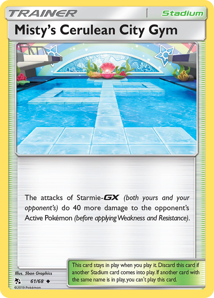 Misty's Cerulean City Gym (61/68) [Sun & Moon: Hidden Fates] | Card Merchant Takapuna