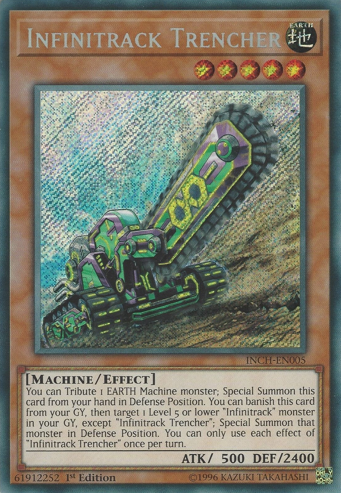 Infinitrack Trencher [INCH-EN005] Secret Rare | Card Merchant Takapuna