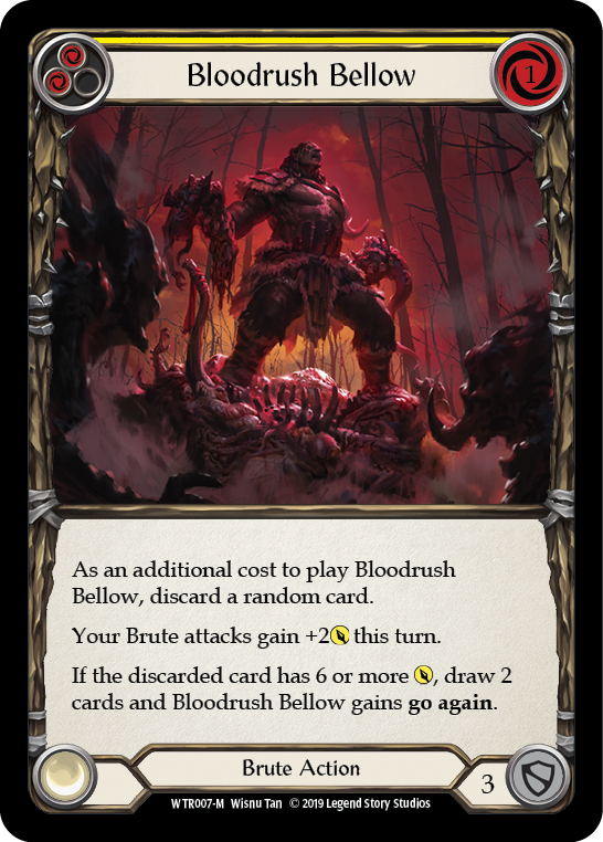 Bloodrush Bellow [WTR007-M] (Welcome to Rathe)  Alpha Print Normal | Card Merchant Takapuna