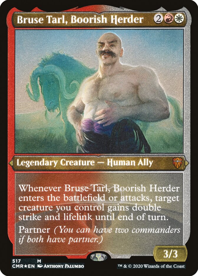 Bruse Tarl, Boorish Herder (Etched) [Commander Legends] | Card Merchant Takapuna