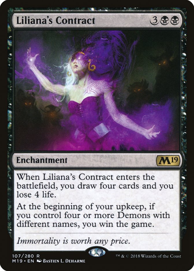 Liliana's Contract [Core Set 2019] | Card Merchant Takapuna