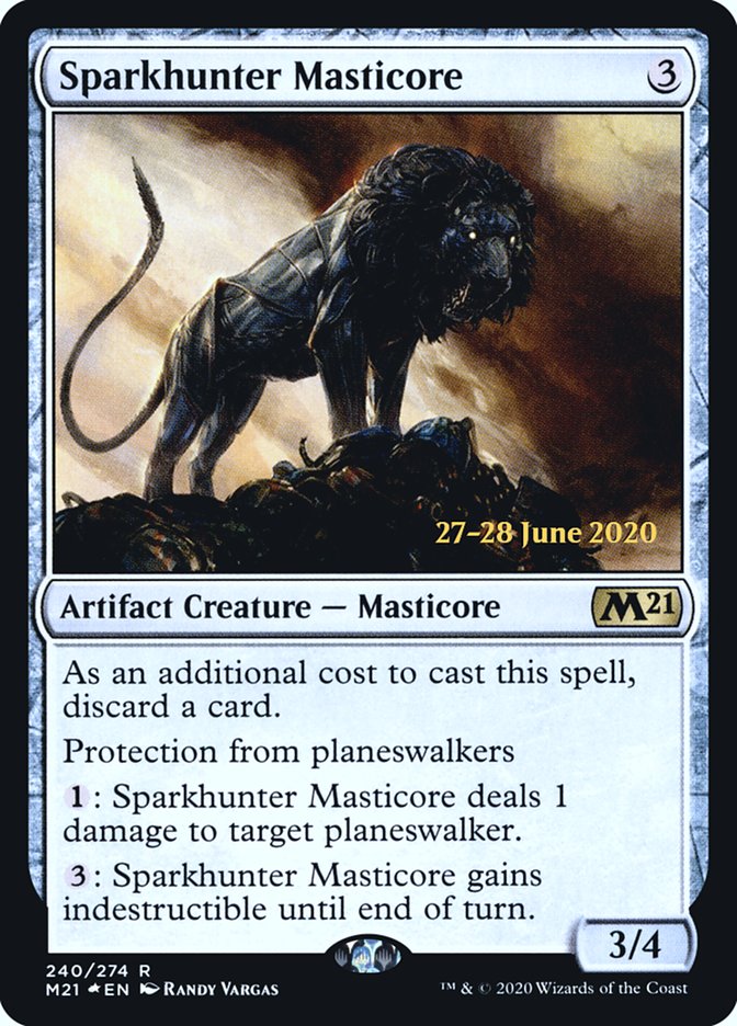 Sparkhunter Masticore [Core Set 2021 Prerelease Promos] | Card Merchant Takapuna