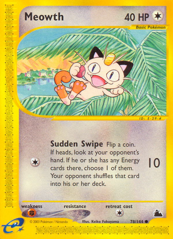 Meowth (78/144) [Skyridge] | Card Merchant Takapuna