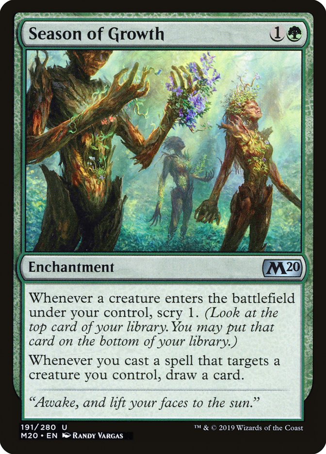 Season of Growth [Core Set 2020] | Card Merchant Takapuna