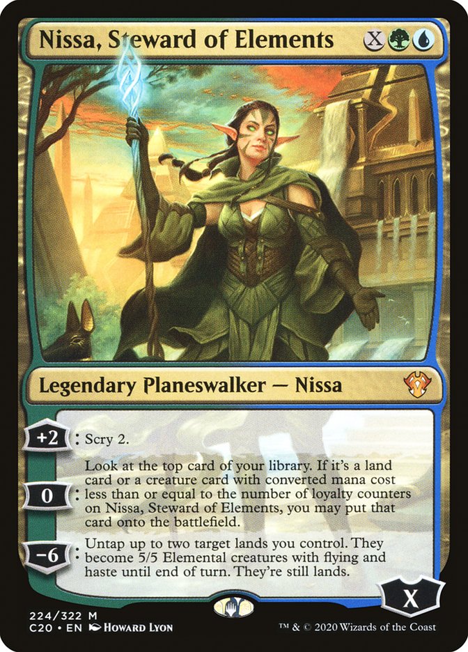 Nissa, Steward of Elements [Commander 2020] | Card Merchant Takapuna