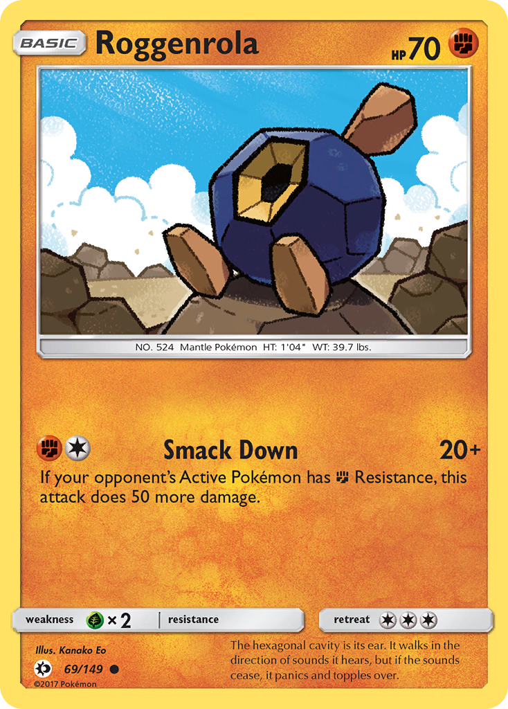 Roggenrola (69/149) [Sun & Moon: Base Set] | Card Merchant Takapuna