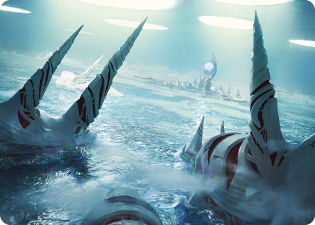 Seachrome Coast Art Card [Phyrexia: All Will Be One Art Series] | Card Merchant Takapuna