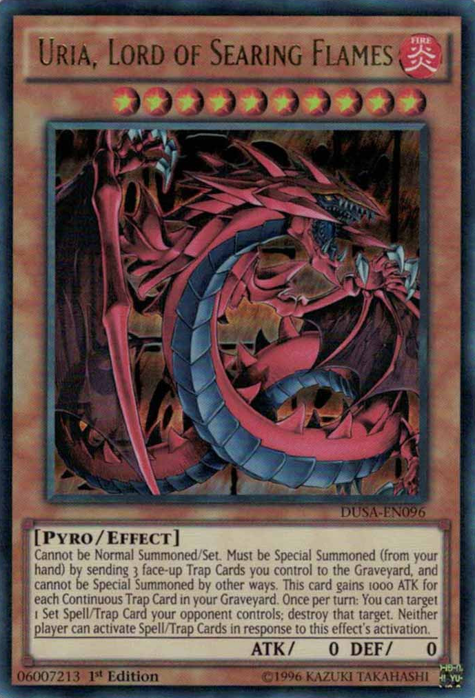 Uria, Lord of Searing Flames [DUSA-EN096] Ultra Rare | Card Merchant Takapuna