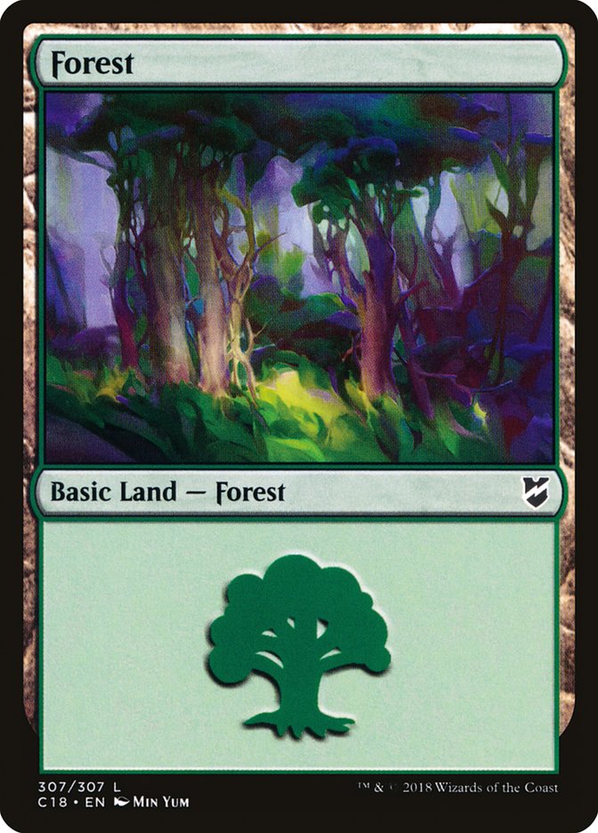 Forest (307) [Commander 2018] | Card Merchant Takapuna