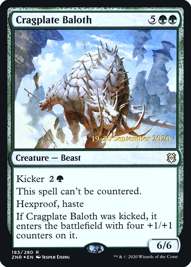 Cragplate Baloth [Zendikar Rising Prerelease Promos] | Card Merchant Takapuna