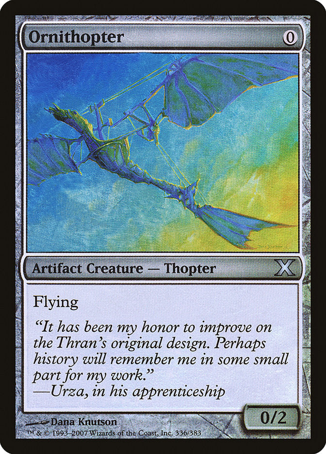 Ornithopter (Premium Foil) [Tenth Edition] | Card Merchant Takapuna