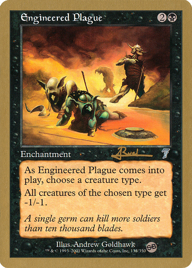 Engineered Plague (Antoine Ruel) (SB) [World Championship Decks 2001] | Card Merchant Takapuna