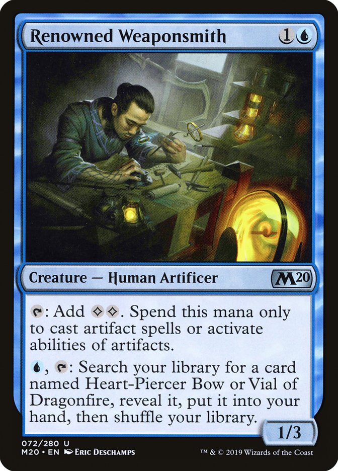 Renowned Weaponsmith [Core Set 2020] | Card Merchant Takapuna