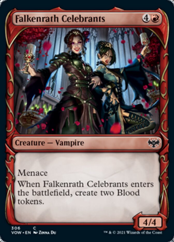 Falkenrath Celebrants (Showcase Fang Frame) [Innistrad: Crimson Vow] | Card Merchant Takapuna