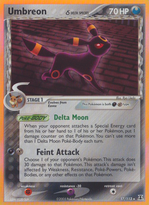 Umbreon (17/113) (Delta Species) [EX: Delta Species] | Card Merchant Takapuna