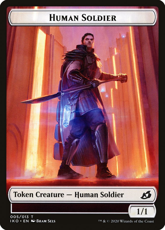 Human Soldier Token (005/013) [Ikoria: Lair of Behemoths Tokens] | Card Merchant Takapuna