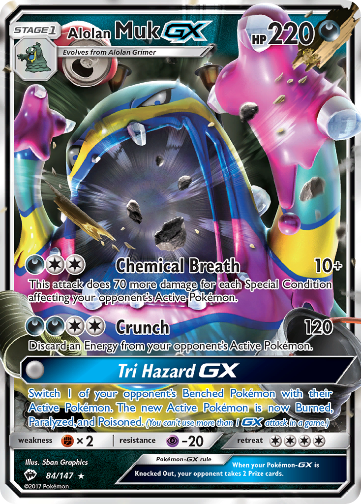 Alolan Muk GX (84/147) [Sun & Moon: Burning Shadows] | Card Merchant Takapuna