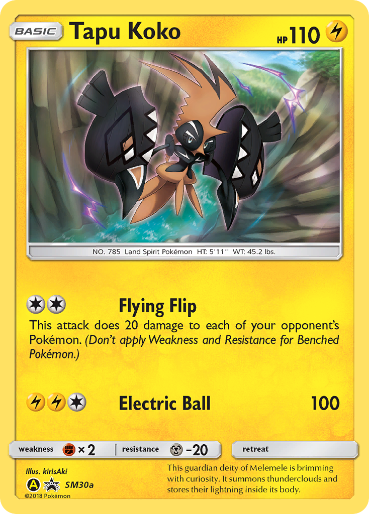 Tapu Koko (SM30a) [Sun & Moon: Black Star Promos] | Card Merchant Takapuna