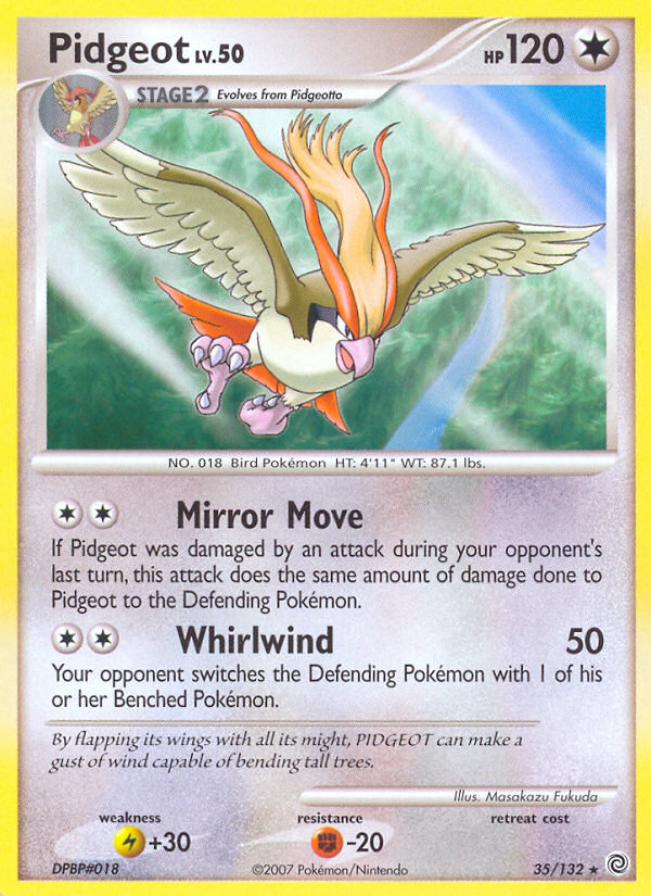 Pidgeot (35/132) [Diamond & Pearl: Secret Wonders] | Card Merchant Takapuna