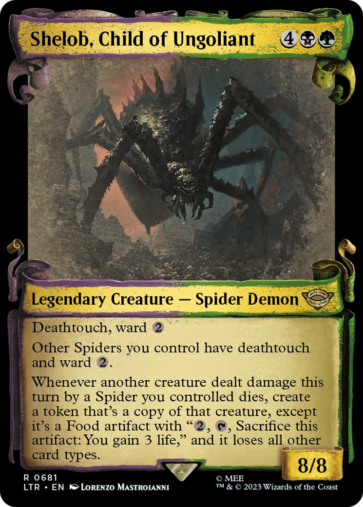 Shelob, Child of Ungoliant [The Lord of the Rings: Tales of Middle-Earth Showcase Scrolls] | Card Merchant Takapuna