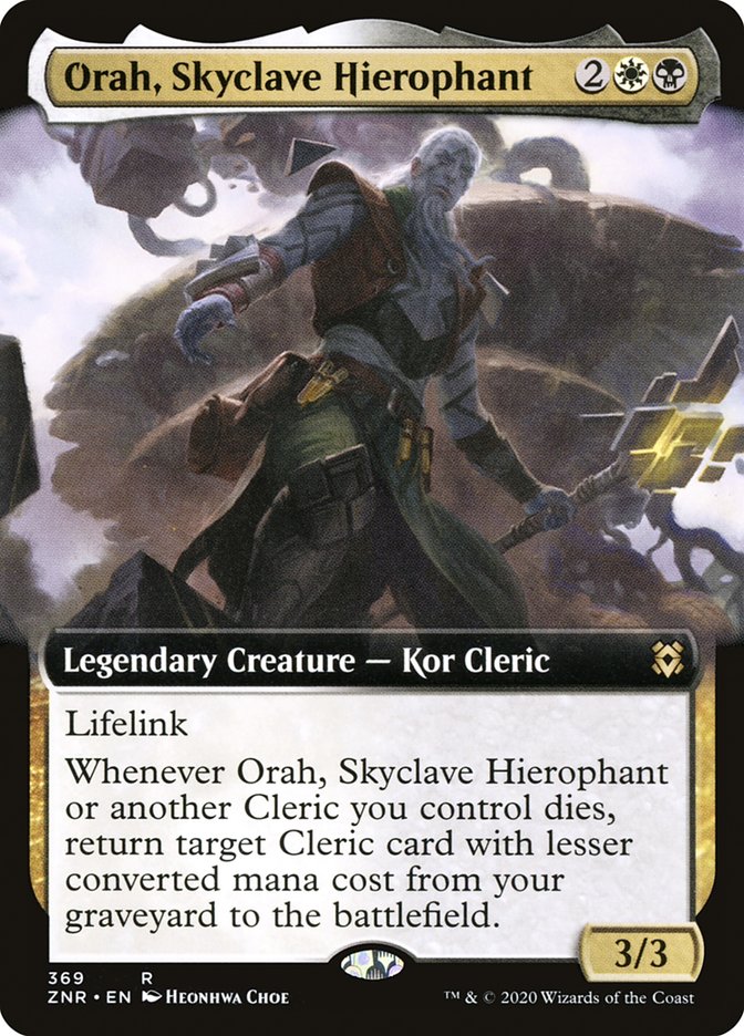 Orah, Skyclave Hierophant (Extended Art) [Zendikar Rising] | Card Merchant Takapuna