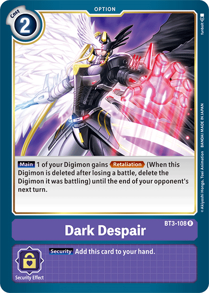 Dark Despair [BT3-108] [Release Special Booster Ver.1.5] | Card Merchant Takapuna