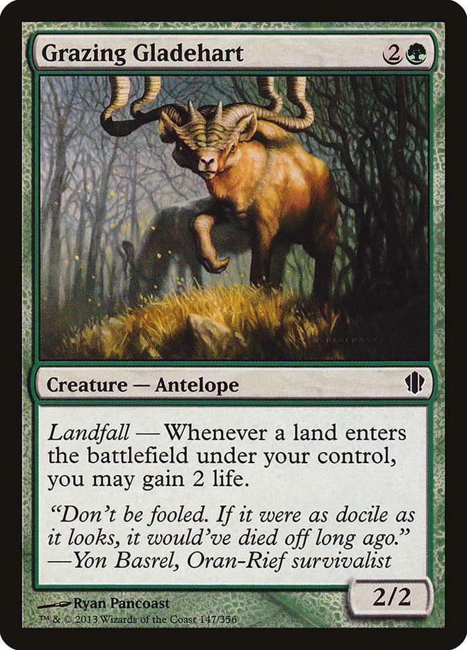 Grazing Gladehart [Commander 2013] | Card Merchant Takapuna