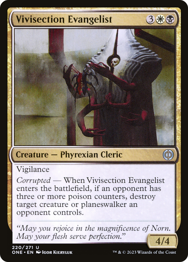 Vivisection Evangelist [Phyrexia: All Will Be One] | Card Merchant Takapuna